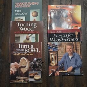 Woodturning Books Mike Darlow Richard Raffan Chris Child Phil Irons Lot Of 5